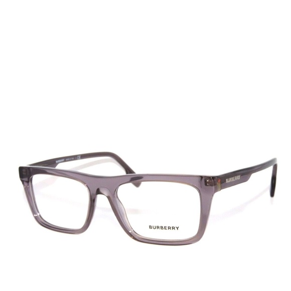 Burberry 2298 3801 52 Transparent Gray Eyeglasses - Picture 1 of 5